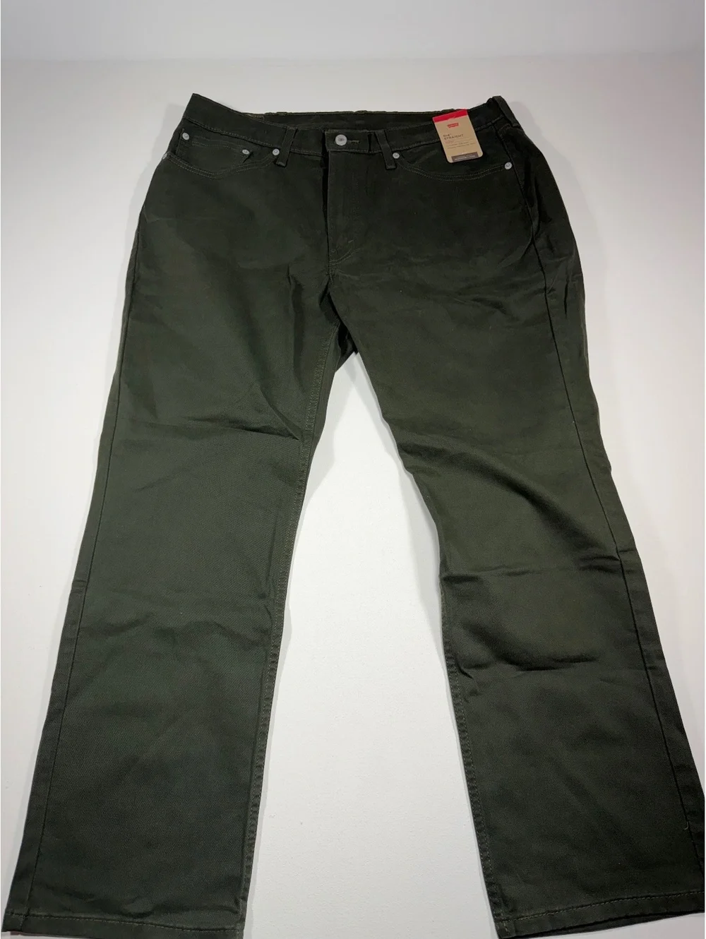 Levi’s 514 Straight Jeans Men’s 38x30 Olive Green New With Tags NWT